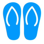 blue sandals icon